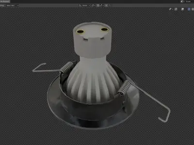 Downlight D64SC Low-poly 3D model