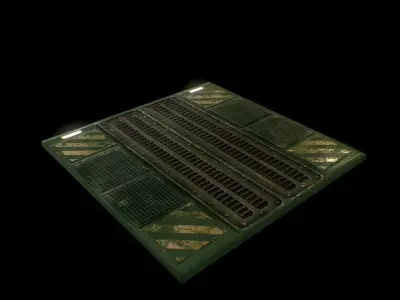 Sci-Fi Floor-panel Low-poly 3D model