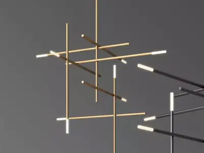 Kitami Suspension Medium Pendant 3D model