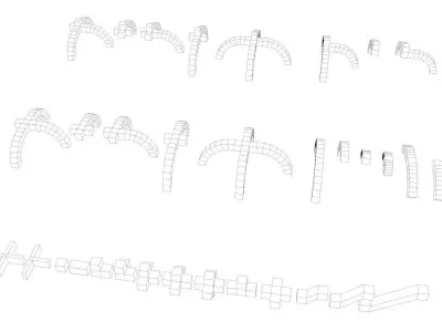 Easy Blocks Low-poly 3D model