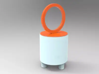 Mica Sugar Bowl Low-poly 3D model