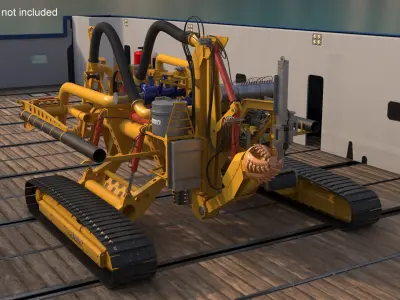  Handling Tug Vessel with Arthropod 600 Subsea Pipeline Trencher 