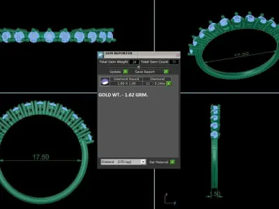 Women Ring 3D print model
