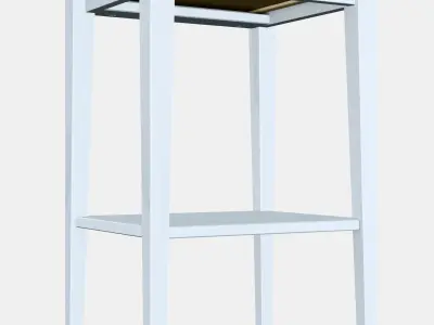HEMNES Bedside table Low-poly 3D model