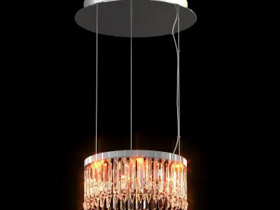 LADY CRINOLINE LUSTRE CLASSIQUE 1 MODULE 3D model