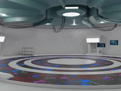 scifi room 3D model