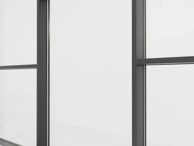 Panoramic glazing Stained glass 37 Low-poly 3D model