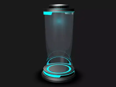 Sci Fi Cylinder 3D model