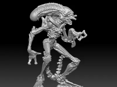 Xenomorphy Statue Scan 3D print model