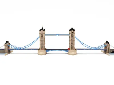 London Tower Bridge 3D model
