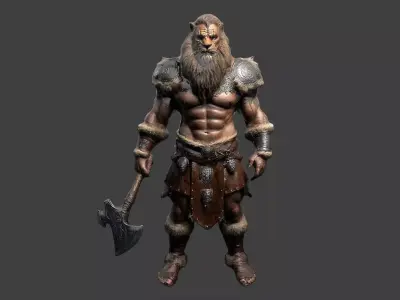 Animal Warrior Pack 3 Low-poly 3D model