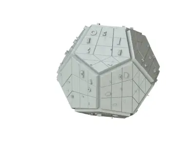 Sci Fi Object No 2153 Low Poly Low-poly 3D model