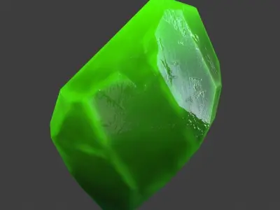crystal gemstone Low-poly 3D model