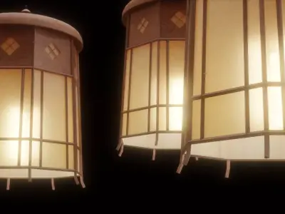 Ceiling Lamp Low-poly 3D model