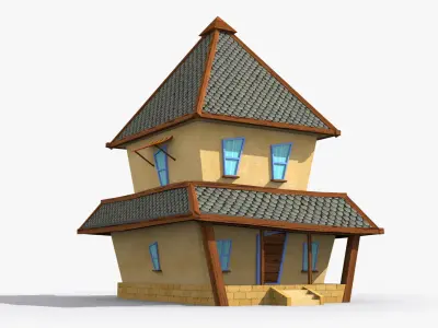 Cartoon House  o  Low-poly 3D model