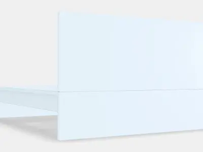 MALM Bed frame high 94 Low-poly 3D model