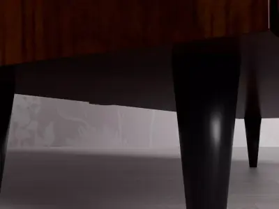 Old dressing table mirror 3D model