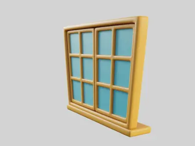 Cartoon Window 29b 3D model