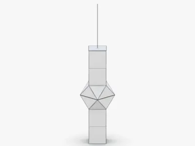 1512 - Hanging Lamp Low-poly 3D model