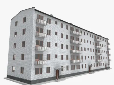 Soviet Khrushchev Low-poly 3D model