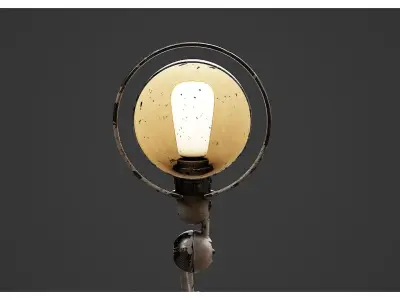 Articulated Desk Lamp - Industrial Architect Clamp Light  3D model