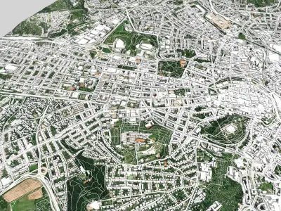 Cityscape Brno Czech Republic 3D model