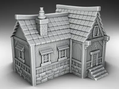 House dungeons and dragons 3D print model