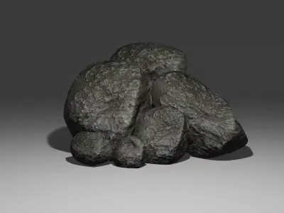 High Quality Rocks Pack Low-poly 3D model