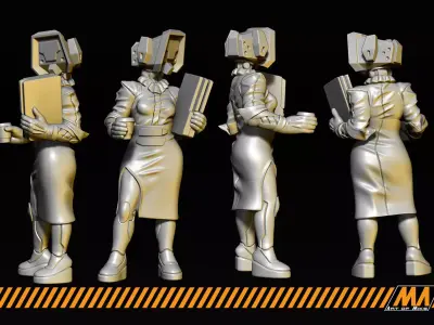 Corporate droids 3D print model