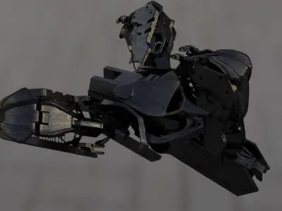 Scifi mech space 3D model