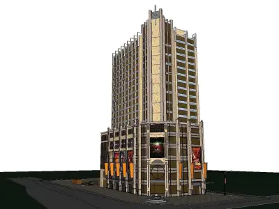 vacation spot-Resort-Fashion Leisure Hotel-0120 3D model
