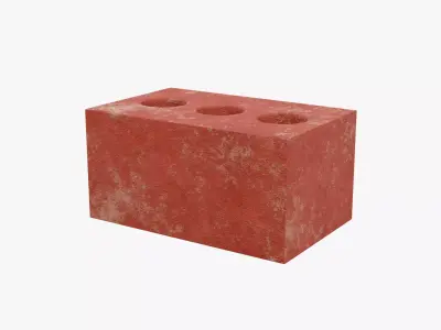 Red Brick 1 Low-poly 3D model