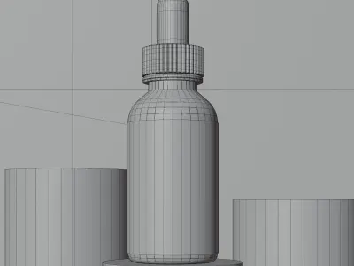 Serum Bottle Model 3D model