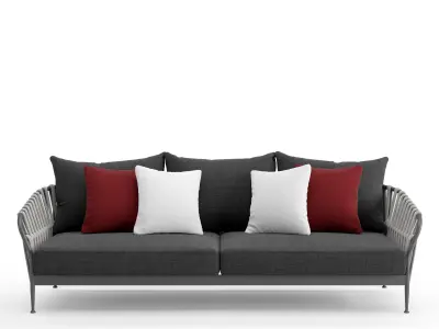 Talenti frame 3 seater sofa 3D model