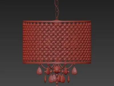 Most Killer Vintage Chandelier Bedroom 3D model