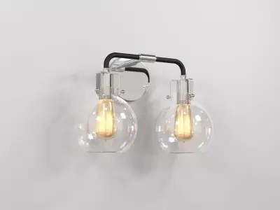 Shades of Light Hinley Seeded Glass Sconce 2 light 3D model