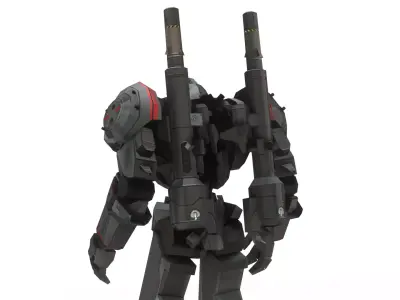 Coyote Tango Jaeger 3D Model  Pacific Rim Mark-1 Jaeger Low-poly 3D model