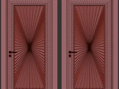 Entrance door set122 3D model