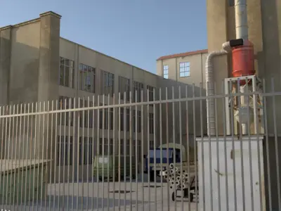 industrial plant 3D model