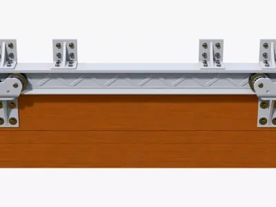 Sliding Door Mechanism M1 3D model