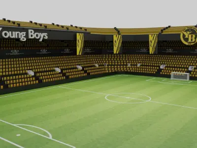 Young Boys Football Stadium Low-poly 3D model