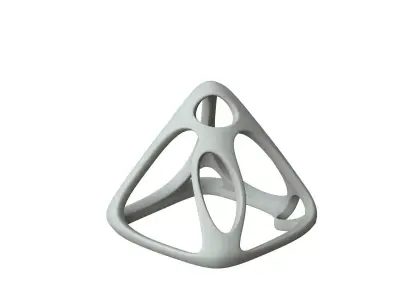 SciFi Cube Object No 58375 Low Poly Shape Low-poly 3D model
