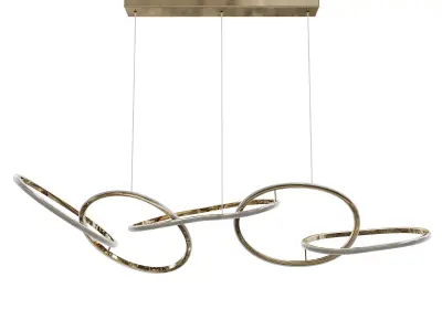 Flow pendant chandelier Garda Decor K2KML15105 3D model