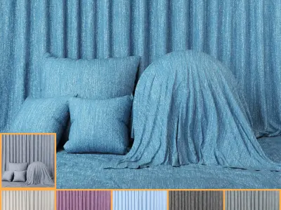 4K Jeans Fabric Textures  - Seamless PBR - 7 Colors - Denim Texture