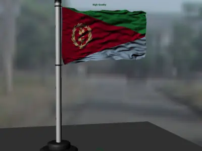 Eritrea flag 3D model