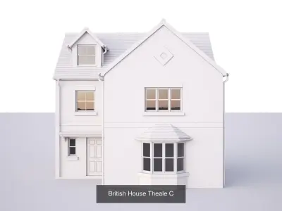 British House Theale collection 3D Model Pack