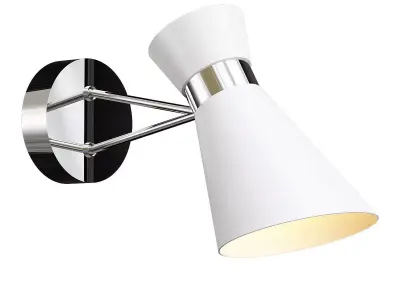 laconica wall light with chrome finish 3D model