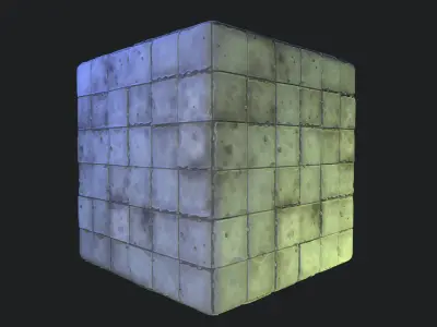 Stylized Floor Tiles Material 03 Texture