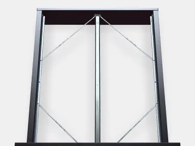 MALM Bed frame high Low-poly 3D model