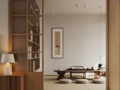 warm and cozy indoor scene 3D model